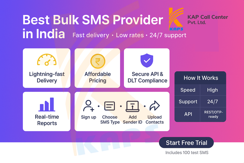 Best Bulk SMS Provider in India | Fast & Reliable Service